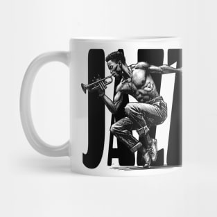 Jazz Trumpeter - Black lettering Mug